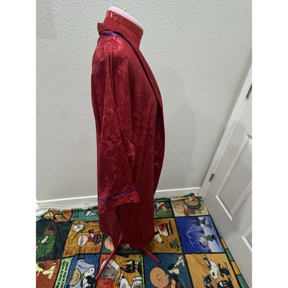 Victoria's Secret Vintage Red Floral Robe Gold Label - Picture 3 of 7